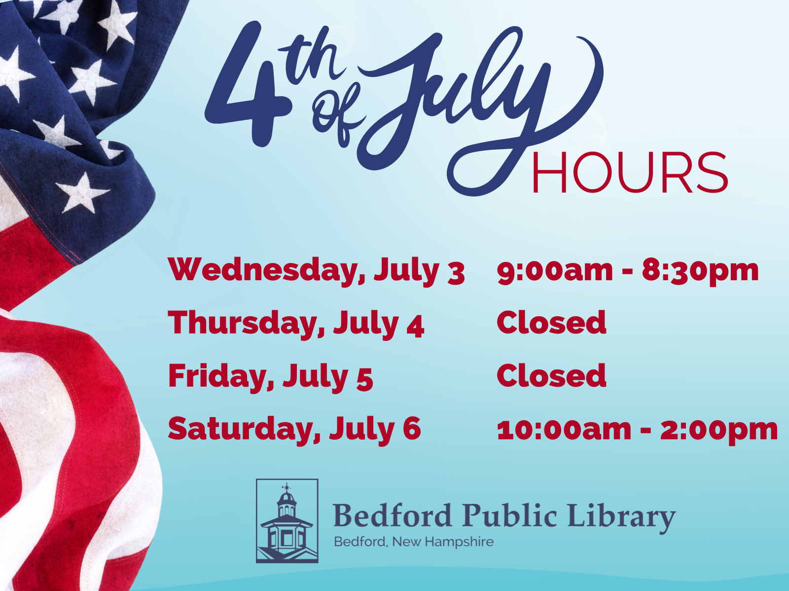 arribas 4th of july hours