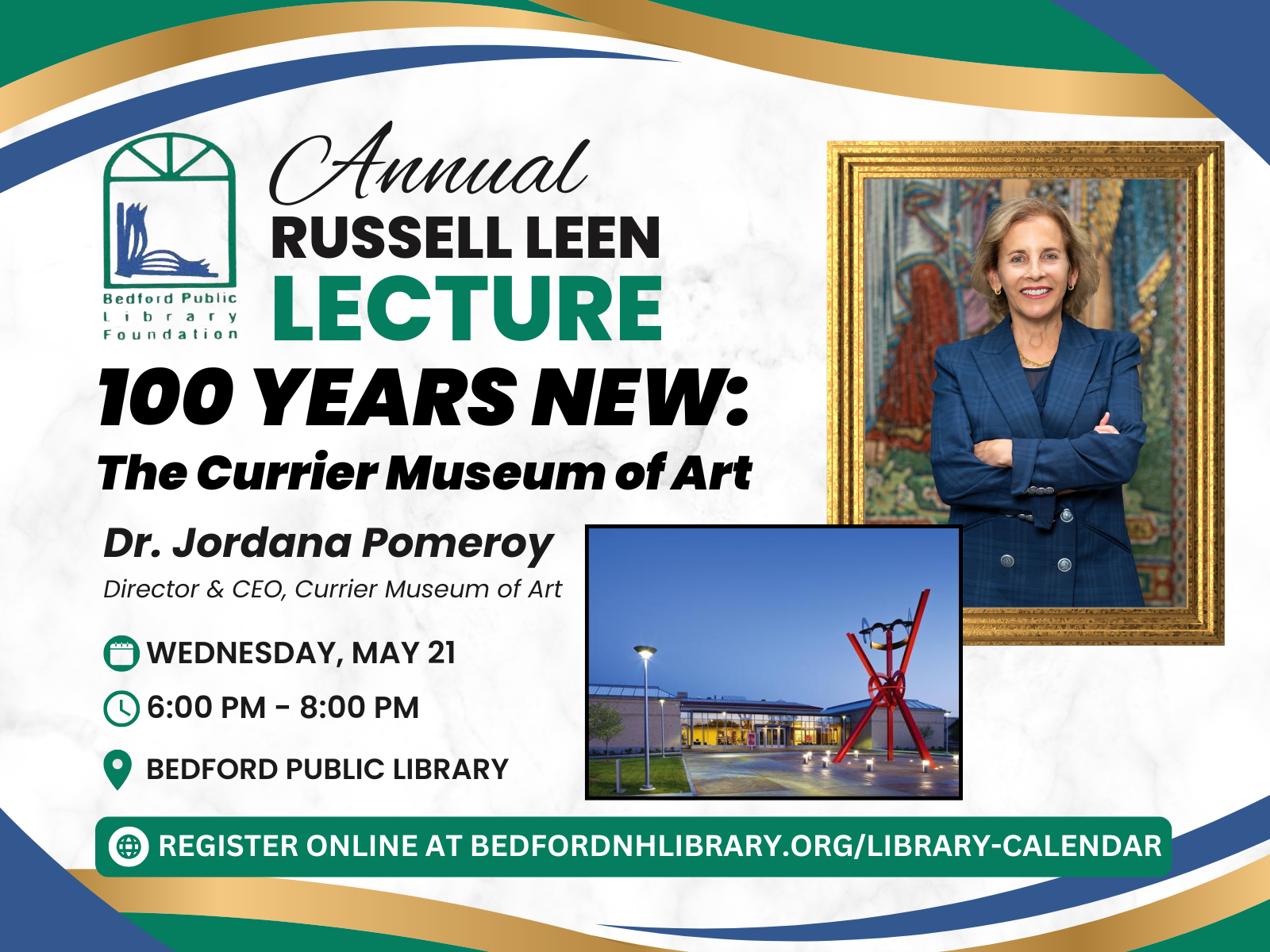 Dr Jordana Pomeroy form the Currier Museum at the 2025 Leen Lecture