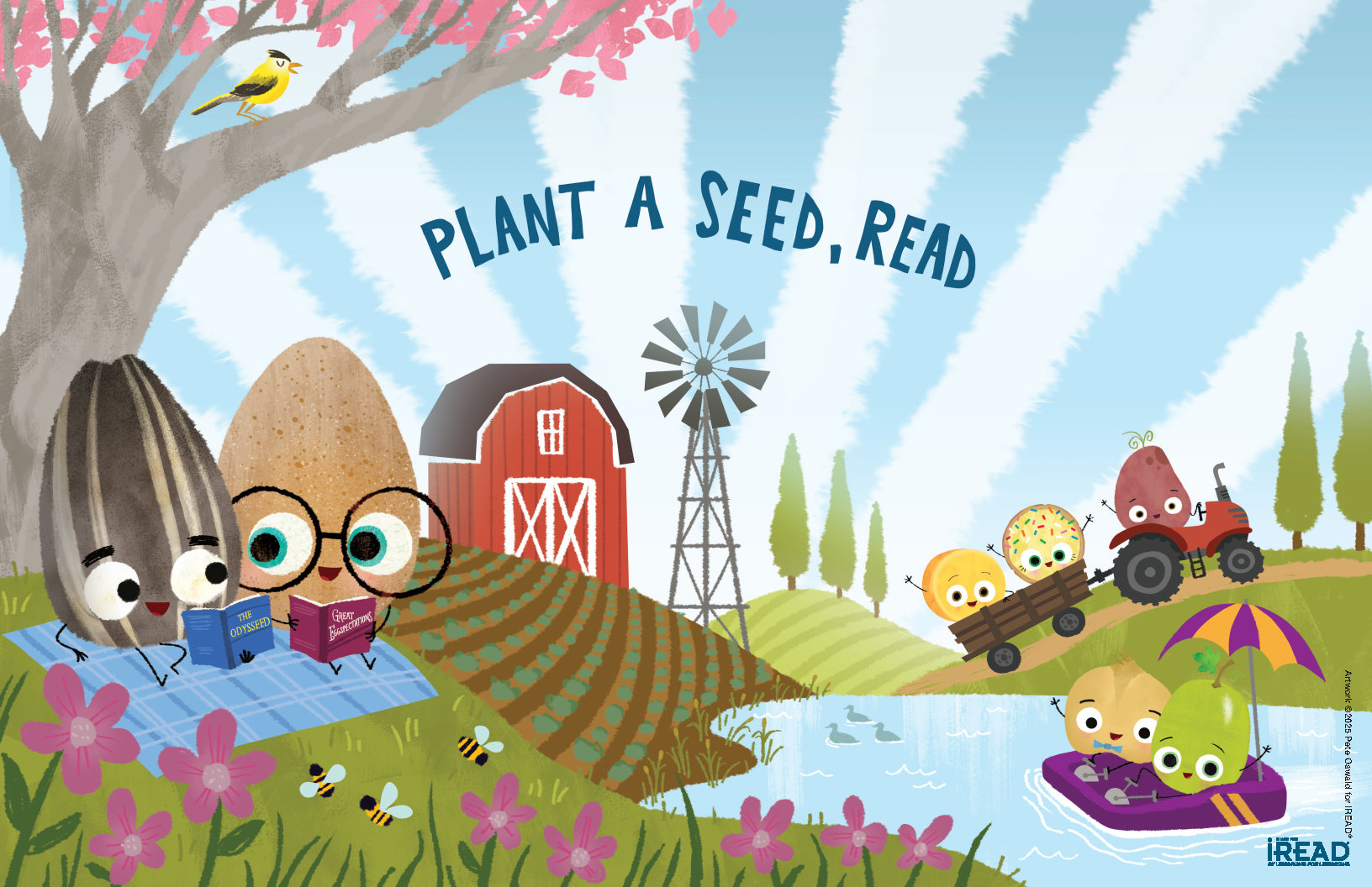 Plant a Seed, Read Banner with Jory John Characters