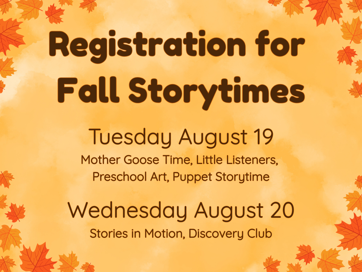 Fall Storytime Registration